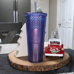 Starbucks x Disneyland studded tumbler purple blue Limited edition